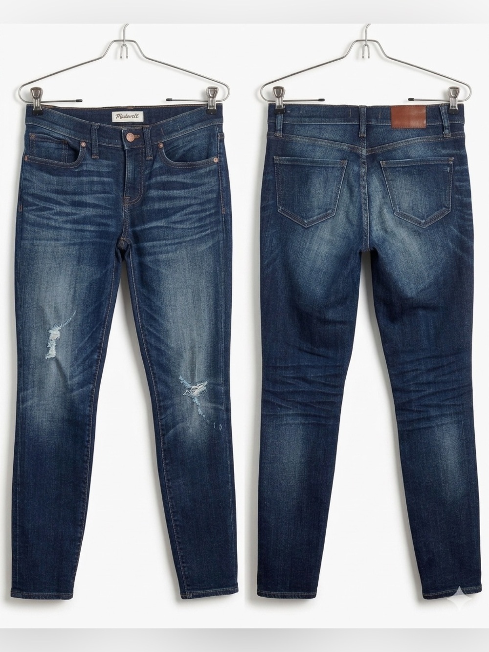 Madewell Skinny Skinny Belmont Distressed Jeans